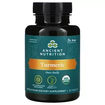 Куркума Dr. Axe / Ancient Nutrition, 30 таблеток