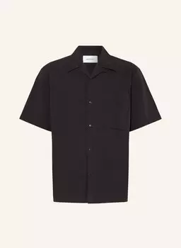 Курортная рубашка классического кроя Carsten Norse Projects, черный