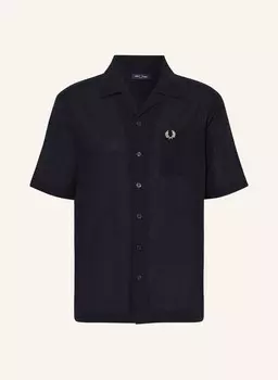 Курортная рубашка комфортного кроя Fred Perry, синий