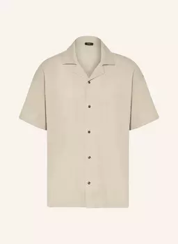 Курортная рубашка комфортного кроя Hunt Reiss, бежевый