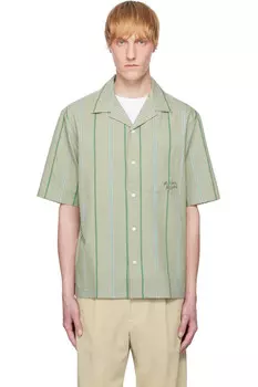 Курортная рубашка Maison Kitsun, цвет vert-de-gris