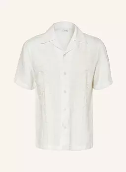 Курортная рубашка sonny свободного кроя из льна Reiss, экрю