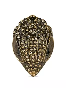 Kurt Geiger London клатч в форме орла, украшенный кристаллами, коричневый