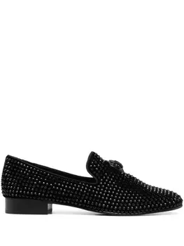 Kurt Geiger London лоферы Ace Stud с кристаллами, черный