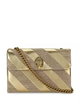 Kurt Geiger London сумка через плечо Kensington среднего размера с кристаллами, золотистый