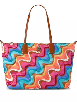 Kurt Geiger London сумка-тоут с принтом, синий