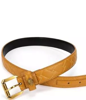 Курт Гейгер Лондон 1,2 Стеганый кожаный набедренный ремень Mirco Kurt Geiger London, бежевый