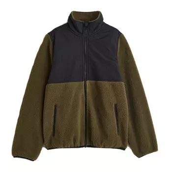 Курта H&amp;M Teddy Bear, темно-зеленый/черный