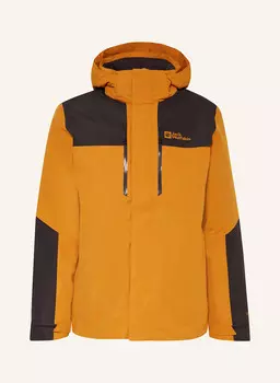 Куртка 2 в 1 яшва Jack Wolfskin, цвет DUNKELGELB/DUNKELGRAU