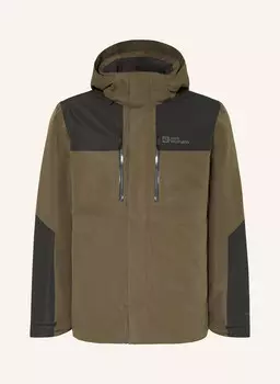 Куртка 2 в 1 яшва Jack Wolfskin, цвет BRAUN/DUNKELGRAU