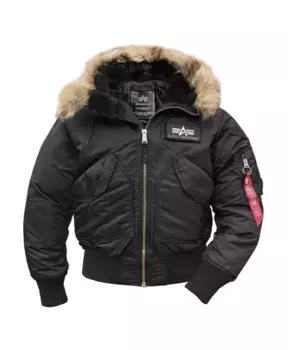 Куртка 45P с капюшоном Alpha Industries, черный