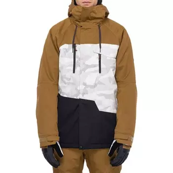 Куртка 686, коричневый/белый/черный