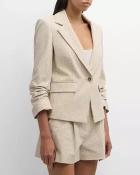 Куртка Aaliyah Dickey Veronica Beard, цвет Khaki/White