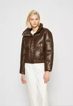 Куртка Abercrombie & Fitch ULTRA MINI PUFFER, коричневый