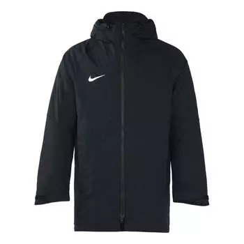 Куртка academy18 sports football hooded jacket men black Nike, черный