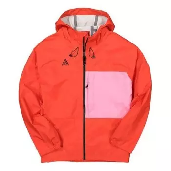 Куртка acg outdoor casual windproof colorblock us edition interchange jacket red Nike, красный