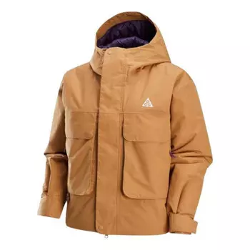 Куртка acg storm-fit skull peak jacket 'yellow' Nike, коричневый