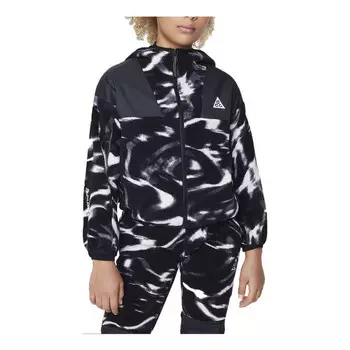 Куртка acg wolf tree с капюшоном на молнии Nike, черный