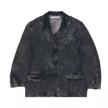 Куртка Acne Studios Single Breasted Jacket Black/Beige, черный