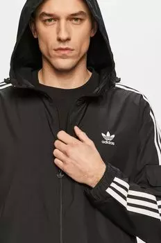 Куртка Adicolor Classics с 3 полосками GN3475 adidas Originals, черный