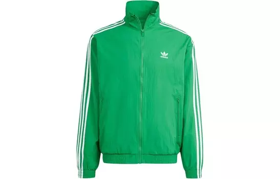 Куртка Adicolor Мужская зеленая Adidas Originals, зеленый