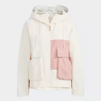 Куртка Adidas, бежевый/розовый