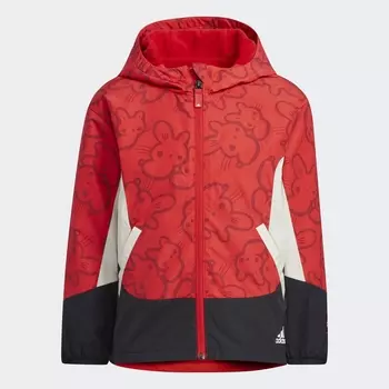 Куртка adidas Hooded, красный/черный