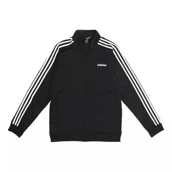 Куртка Adidas Knit Stand Collar Loose Windproof Sports Logo Black, Черный