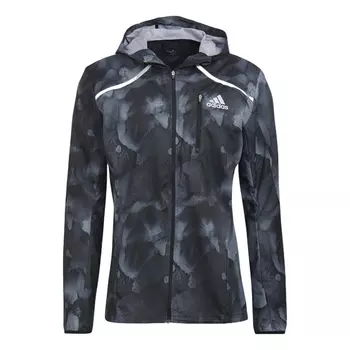 Куртка Adidas Marathon Jkt Running Sports Hooded Black, Черный