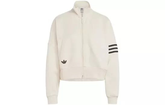 Куртка Adidas на молнии с приспущенными плечами Adidas Originals, цвет Miracle White