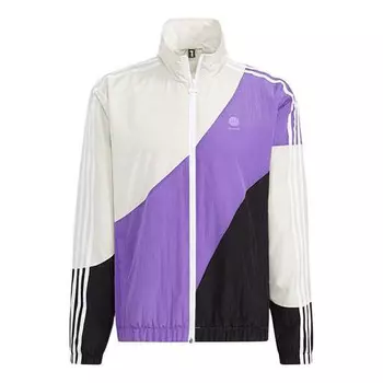 Куртка Adidas neo M SW RET CB WB Colorblock Sports Stand Collar Purple, Фиолетовый