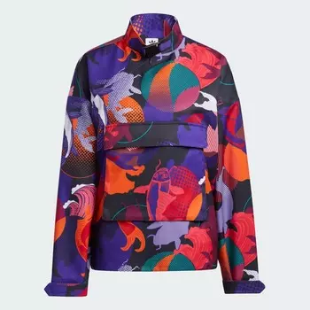 Куртка Adidas Originals CNY Track, фиолетовый/мультиколор