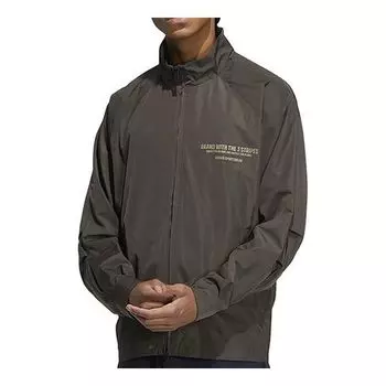 Куртка Adidas Originals FW22 Chest Alphabet Printing, черный