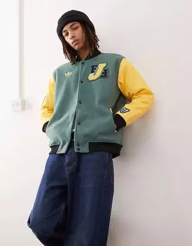 Куртка Adidas Originals Jamaica Varsity зеленого цвета