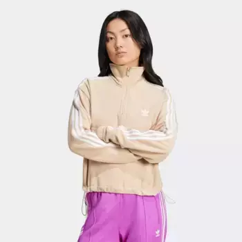 Куртка adidas Originals Polar Fleece Half Zip, бежевый