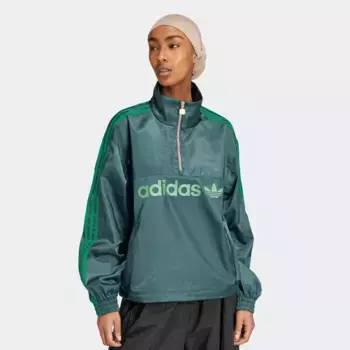 Куртка adidas Originals Woven Windbreaker, зеленый