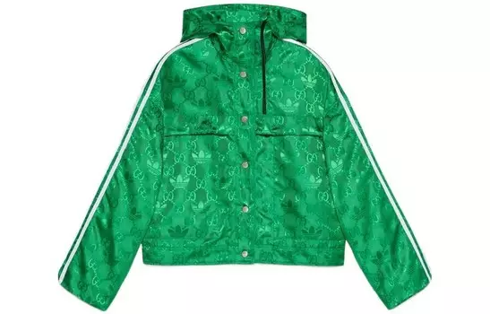 Куртка Adidas Originals X ADIDAS унисекс зеленая Gucci, зеленый