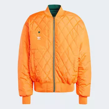Куртка Adidas Oversized, зеленый/оранжевый