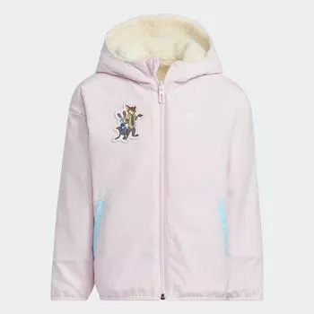 Куртка Adidas Professional Sports Training Disney Animal Square City Reversible, светло-сиреневый/мультиколор