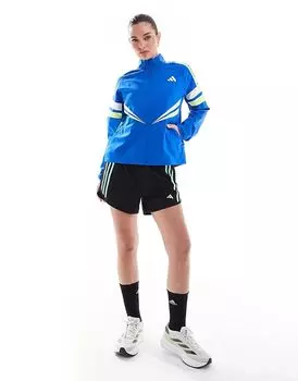 Куртка adidas Running Adizero в стиле ретро синего цвета adidas performance