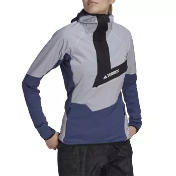 Куртка Adidas Techrock Ultralight Half Zip Hooded, цвет Wonder Steel