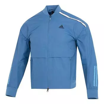 Куртка Adidas Th Bom Wvjkt Stripe Athleisure Casual Sports Woven Blue, Синий
