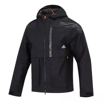 Куртка Adidas Th Dnm Wvjk Logo Printing Sports Hooded Black, Черный