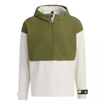 Куртка Adidas Th Woven Anorak Green/White, Зеленый/Белый