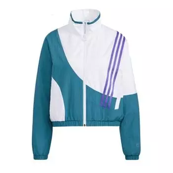 Куртка Adidas W APR, белый/зеленый/фиолетовый