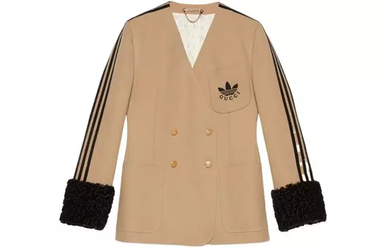 Куртка Adidas X Gucci, коричневый
