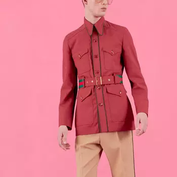 Куртка Adidas X Мужская Кирпично-Красная Gucci, красный