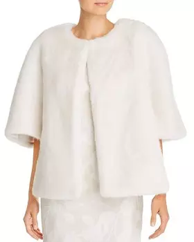 Куртка Adrianna Papell из искусственного меха, слоновая кость/кремовый