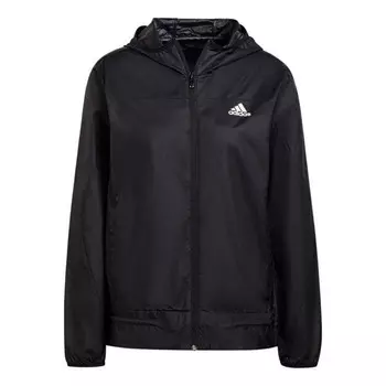 Куртка aeroready logo беговая ветровка Adidas, черный