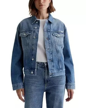 Куртка AG Jeans Ramie Oversized Trucker Jacket, цвет Stockholm